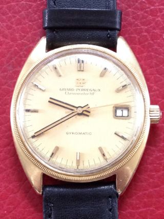 Girad Perregaux Chronometer Hf Gyromatic 750 Gold Rarrität Bild