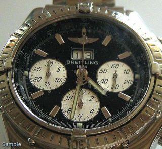 Hau Luxusuhr Breitling Chronometre Chronograph Automatik Crosswind Spezial Uhren Bild
