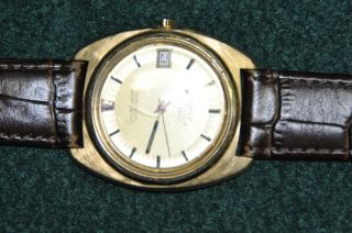 Omega Constellation Chronometer Electronik 18k 750 Gold Cal.  561 V.  1961 Nos Bild