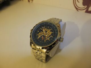 Jaragar Uhr Poliertes Edelstahl Armband Top Bild