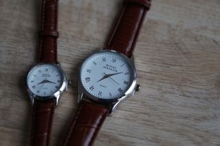 Elegante Armbanduhren Für Partner (herren,  Damen) Royal Spencer Ovp Bild