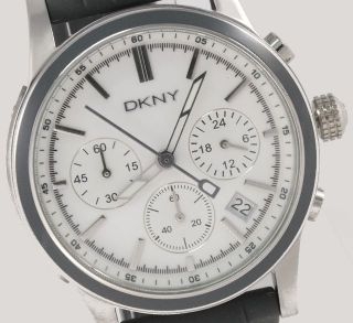 Dkny Donna Karan York Damenuhr / Damen Uhr Chronograph Datum Grau Ny8175 Bild