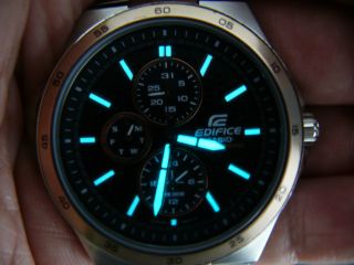 Casio Edifice 5166 Ef - 340 Herren Flieger Armbanduhr 10 Atm Wr Watch Bild