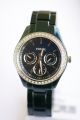 Fossil Damenuhr ; Multifunktion,  Glitzer,  Aluband,  Gruen Es2951 Armbanduhren Bild 2