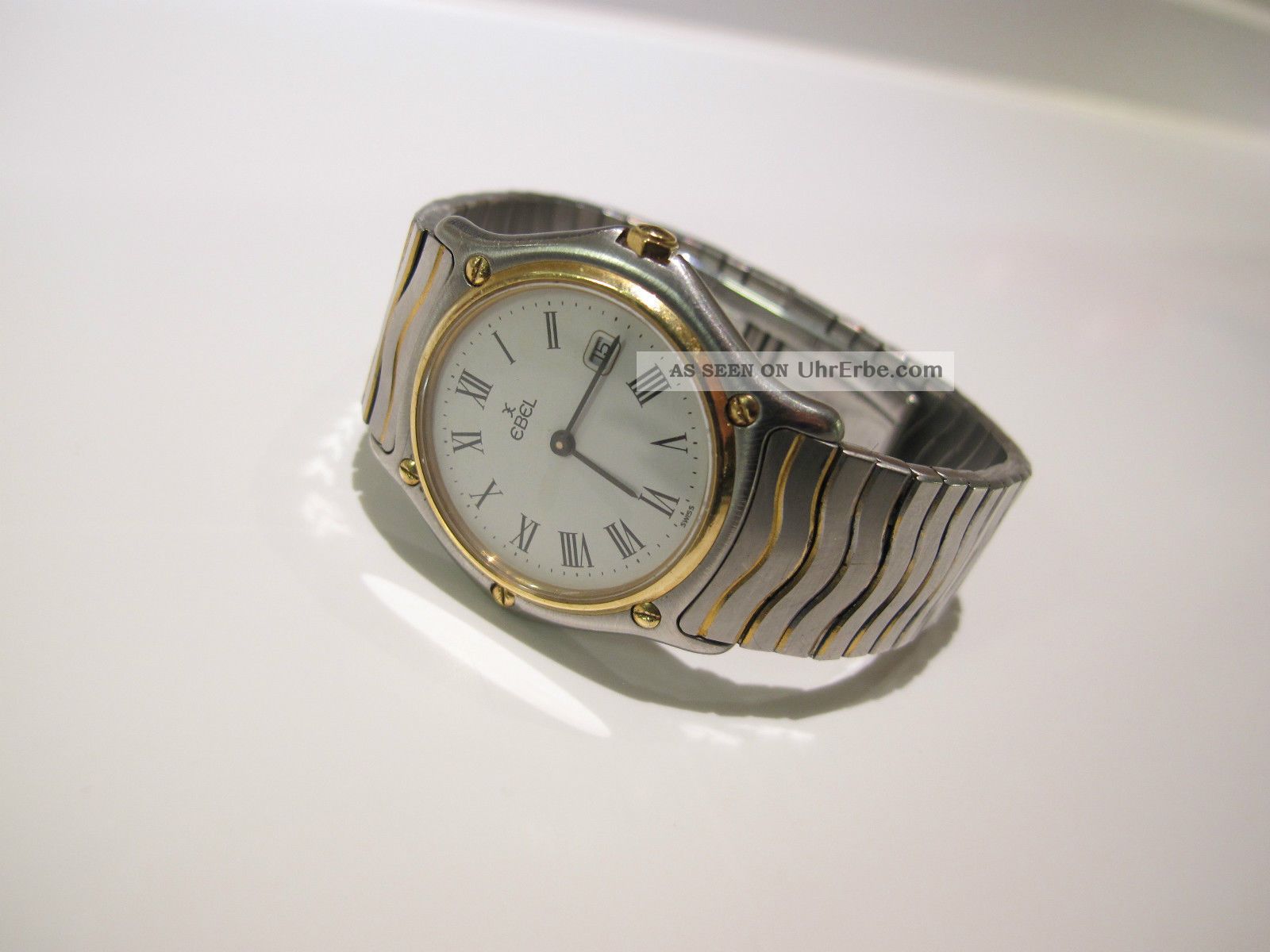 Ebel Classic Wave Gold Stahl Armbanduhr 184909 Medium Damen Armbanduhren Bild