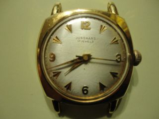 Junghans 17 Jewels Vergoldete Herren Armbanduhr. Bild