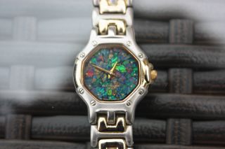 Pierre Cardin Uhr Damenuhr Sapphire Glass - Australian Opal Watch Paris Design Bild