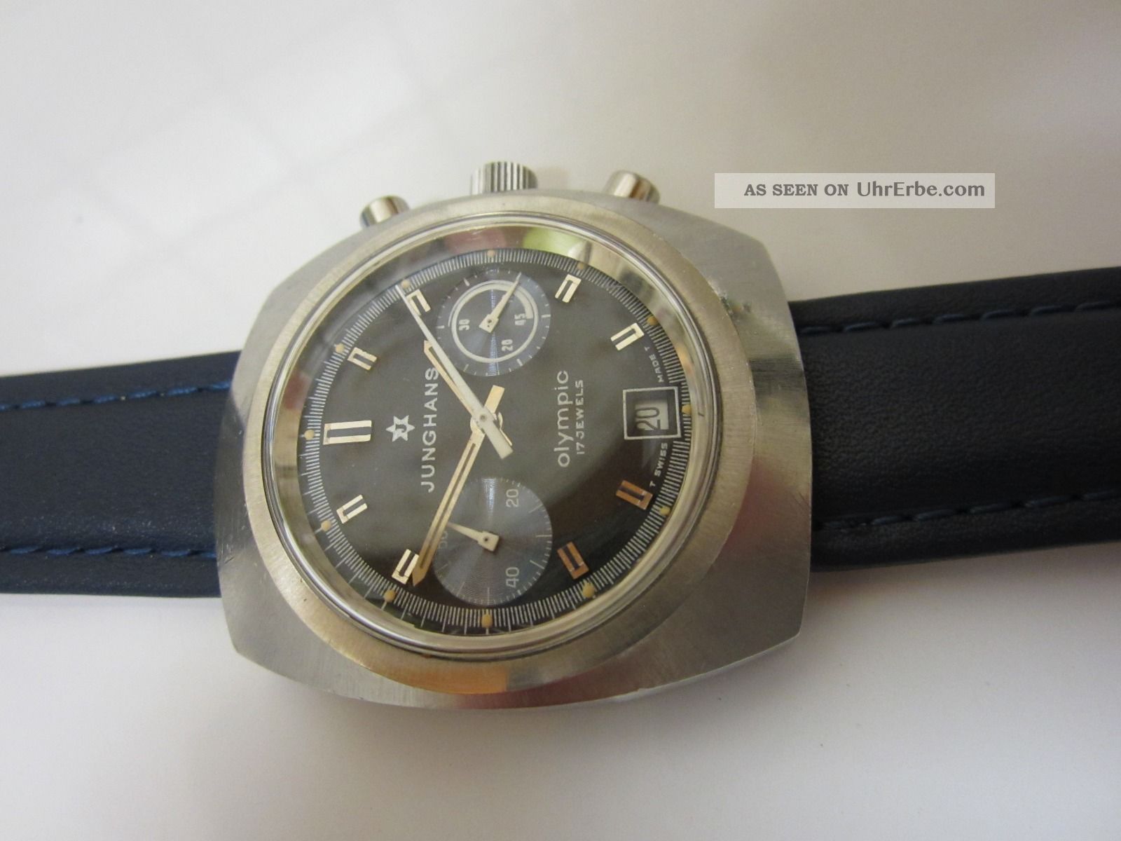 Junghans Olympic Chronograph - Cal 7734 - Handaufzug Topzustand Selten Armbanduhren Bild