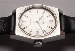 Damen Automatic Armbanduhr Omega Genéve – In Edelstahl - Cal.  684 – Mit Datum Bild