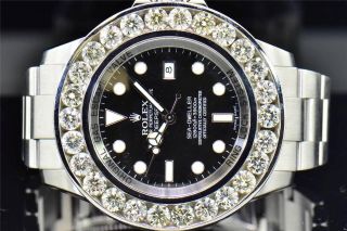 Herrenuhr Einzelanfertigung Rolex 46mm Sea Dweller Tiefsee Diamant Bild