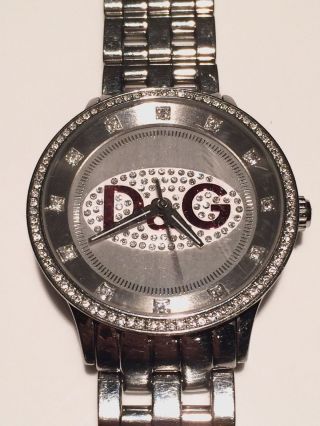 D&g Dolce Gabbana Unisex Uhr Watch Prime Time Big Silber Rot Ovp Bild