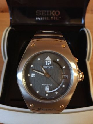 Seiko Kinetic 5m42 - 0e39 Armbanduhr Uhr 90er Jahre Bild