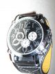 Armbanduhr Herren Damen Schwarz Mit Kunst - Lederarmband Diesel Time Armbanduhren Bild 1
