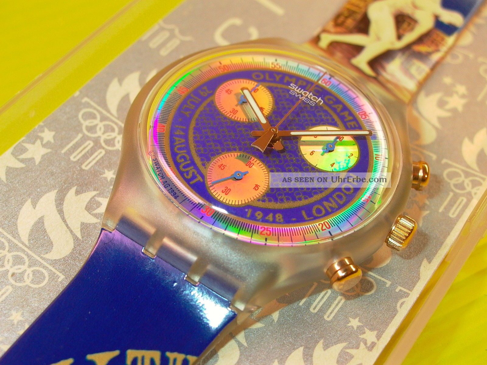 Swatch Chrono London In & Ovp,  Neuer Batterie Scz102 Armbanduhren Bild
