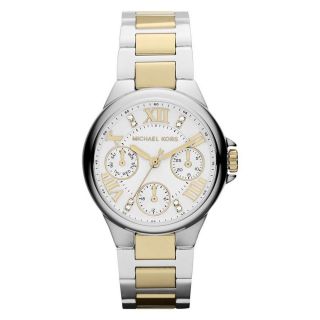 Armbanduhr Michael Kors Mk5760 Damen Camille Weiß Zweifarbig Vergoldet Stahl Bild
