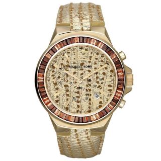 Uhr Michael Kors Mk2304 Frauen Gramercy Chronograph Eidechse Geprägt Uhr Bild