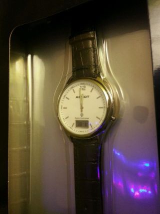 Ascot Funkarmbanduhr Armbanduhr Uhr Radio Controlled Schwarz Edelstahlgehäuse Bild