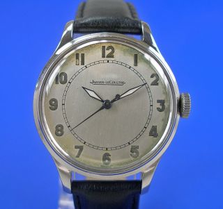 Jaeger Le Coultre Armbanduhr Luxus Herren Uhr Um 1958 Edelstahl P 478 Watch Bild