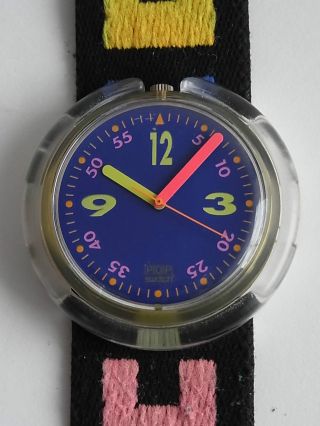 Pop Swatch Uhr Aus Den Späten 80er Jahren,  Läuft Aber Sehr Genau Bild