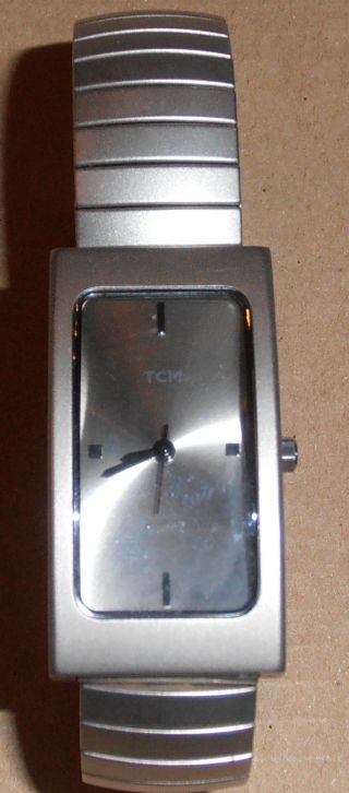 Damen - Armbanduhr - Tcm Silber/metallic - Silbernes Zifferblatt Ohne Ziffern Bild