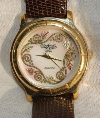 Damen - Uhr,  Armbanduhr Von Black Hills Gold,  Usa,  23 K Vergoldet,  Rar Bild