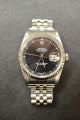 Rolex Oyster Perpetual Datejust Ref.  16234 Stahl Automatic Chronometer Schwarz Armbanduhren Bild 10
