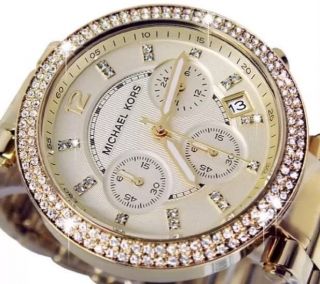 Michael Kors Mk5354 Armbanduhr Für Damen Gold Bild