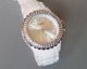 Firetti - Stylische Damen Silikon Uhr,  Glaskristallen - Weiß - Wasserdicht Armbanduhren Bild 6