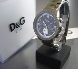 D & G Time Dolce Und Gabana Herren Chonograph Titan/neon Bild