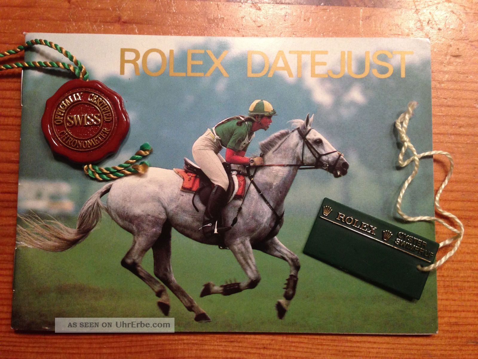 Rolex Datejust Booklet Das Klassische Mit Hangtag Armbanduhren Bild