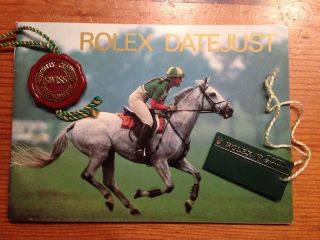 Rolex Datejust Booklet Das Klassische Mit Hangtag Bild