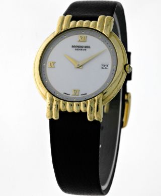 Raymond Weil 9167 Klassisch Elegante Damen Dresswatch 18k.  Gold Electroplated Box Bild