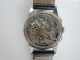 Seltenes Pontifa Vollkalender Chronograph Cal.  Valjoux 88 Der 50er Jahre Armbanduhren Bild 3