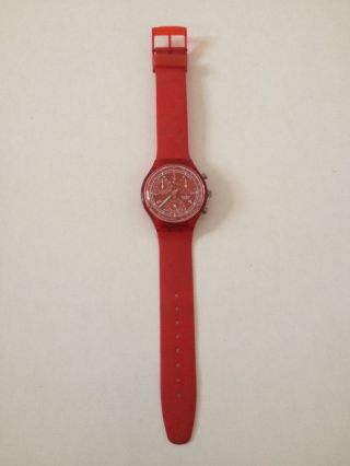 Swatch Uhr - - - Chronometer - - - Rot Bild