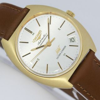 Longines Ultra - Chron 70iger Jahre Automatic Chronometer Gold Uhr Ref.  3202 1 Bild