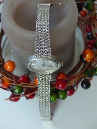 Damenuhr Echt Silber 835 Armbanduhr Sehr Wertig Verarbeitet Roamer Bild