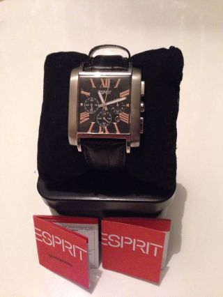 Esprit Es101001001 Royal Flush Black Uhr Herrenuhr Armbanduhr Markenuhr Bild