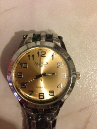 Herren Armband Uhr Von Agnex Quartz Armbanduhr Watch Weihnachten Geschenk Bild