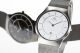 Elegante Armbanduhr Mit Datum Schwarz Glänzend Superslim 7 Mm M - Chrono Armbanduhren Bild 2