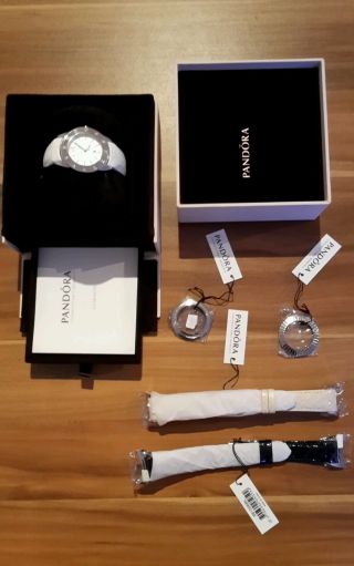 Pandora Damen - Armbanduhr / Uhr Imagine 811011wh Mit Viel Zubehör Bild