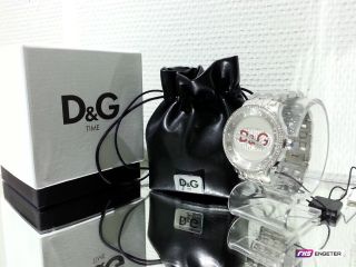 D&g Dolce Gabbana Damen Uhr Silber Edelstahl Armbanduhr Prime Time Watch Dw0144 Bild