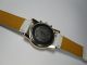 Damen Uhr Strass Zirkonia Gross Rosé - Gold Chronograph Kroko Lederarmband Armbanduhren Bild 10