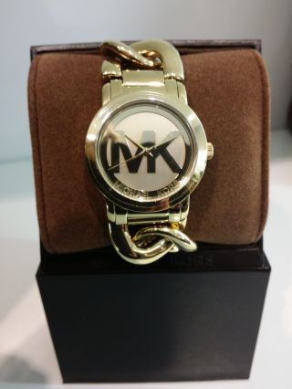 Michael Kors Mk Damen Armband Uhr Edelstahl Gold K3385 Uhren Damenuhren Bild