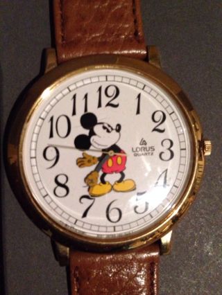 Mickey Maus Uhr Von Lorus Quarz Durchmesser Ca.  4,  5 Cm Bild