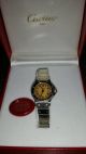 Cartier Santos Ronde Stahl/ 750 Er Gold Damenuhr Mit Datum 25mm Armbanduhren Bild 3