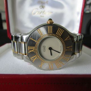 Armbanduhr Cartier Must21 Stahl / Gold Damenuhr Bild