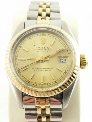 Rolex - Oyster - Perpetual - Datejust - Damen - Armbanduhr - 18 Karat Gold Bild