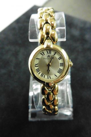 Maurice Lacroix Gold Dau Hau Damenuhr Luxus Klassisch Uhr Quarz Watch Vergoldet Bild
