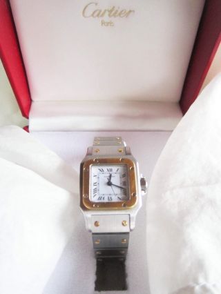 Cartier Damen - Uhr Mit - Zertifikat Modell Santos Automatik Bild