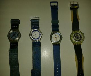 4 Swatch Armbanduhren Bild